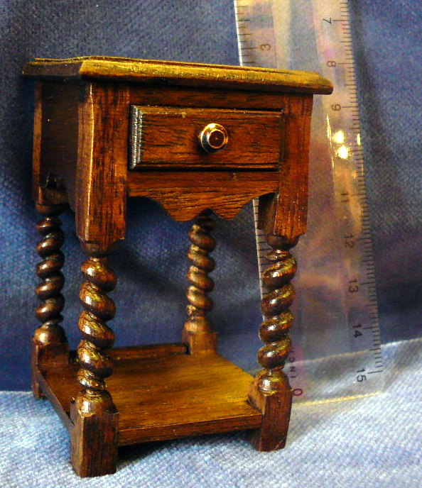 Side Table - curved under drawer